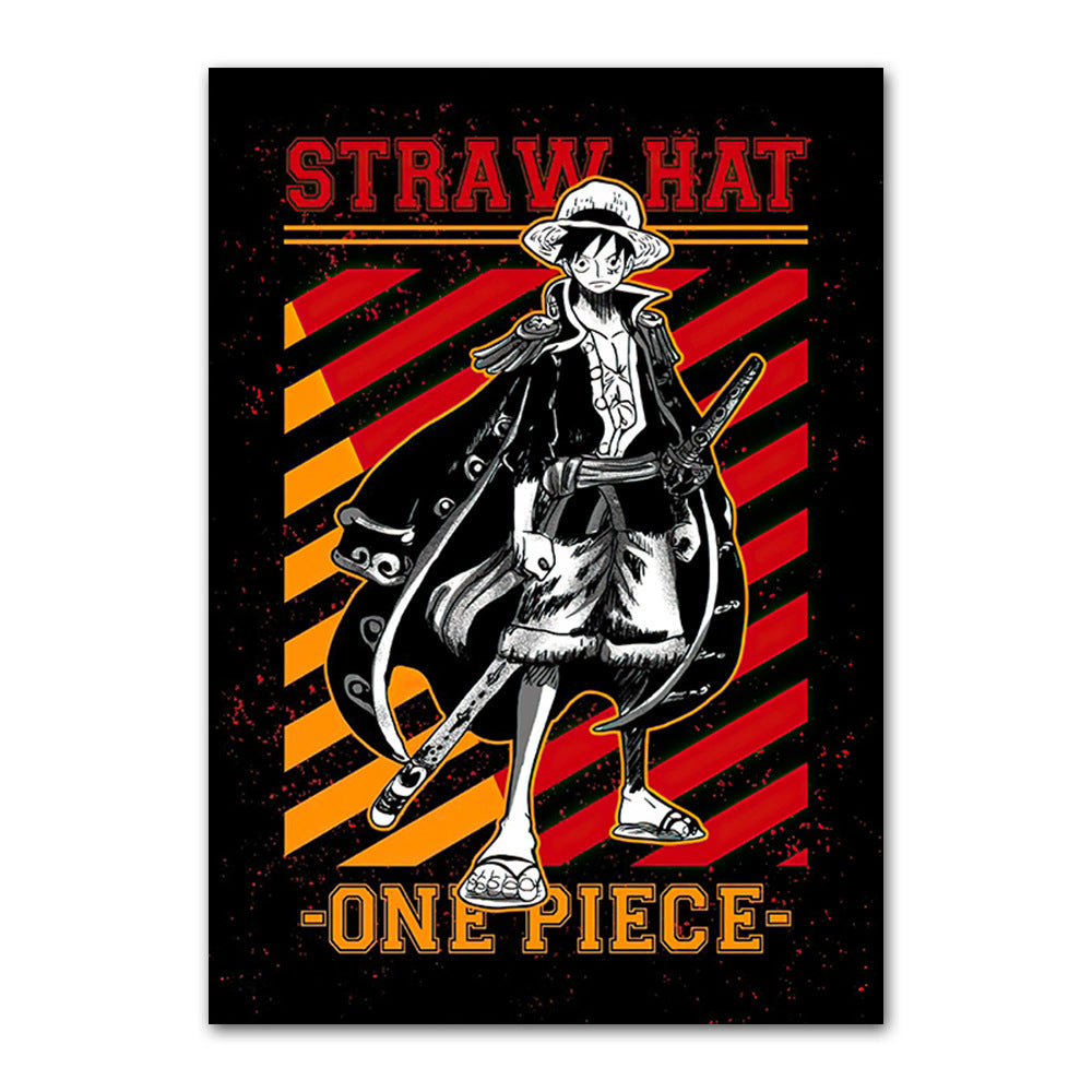 One Piece poster Wanted Order One Piece Bounty Order Luffy Chopper Anime Canvas Painting