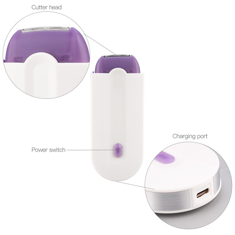 Cross-border new epilator Blu-ray shaver induction shaver lady shaver induction automatic hair removal instrument