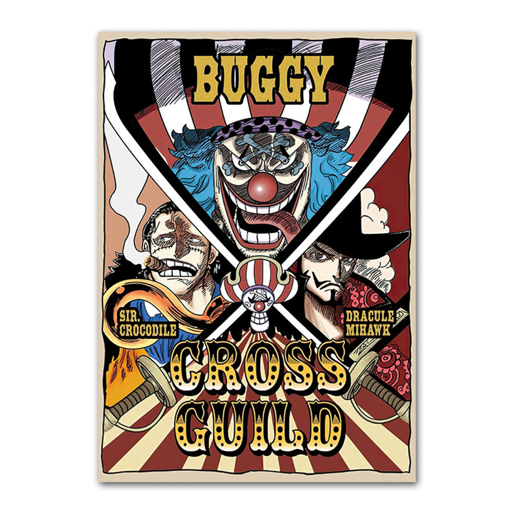 One Piece poster Wanted Order One Piece Bounty Order Luffy Chopper Anime Canvas Painting