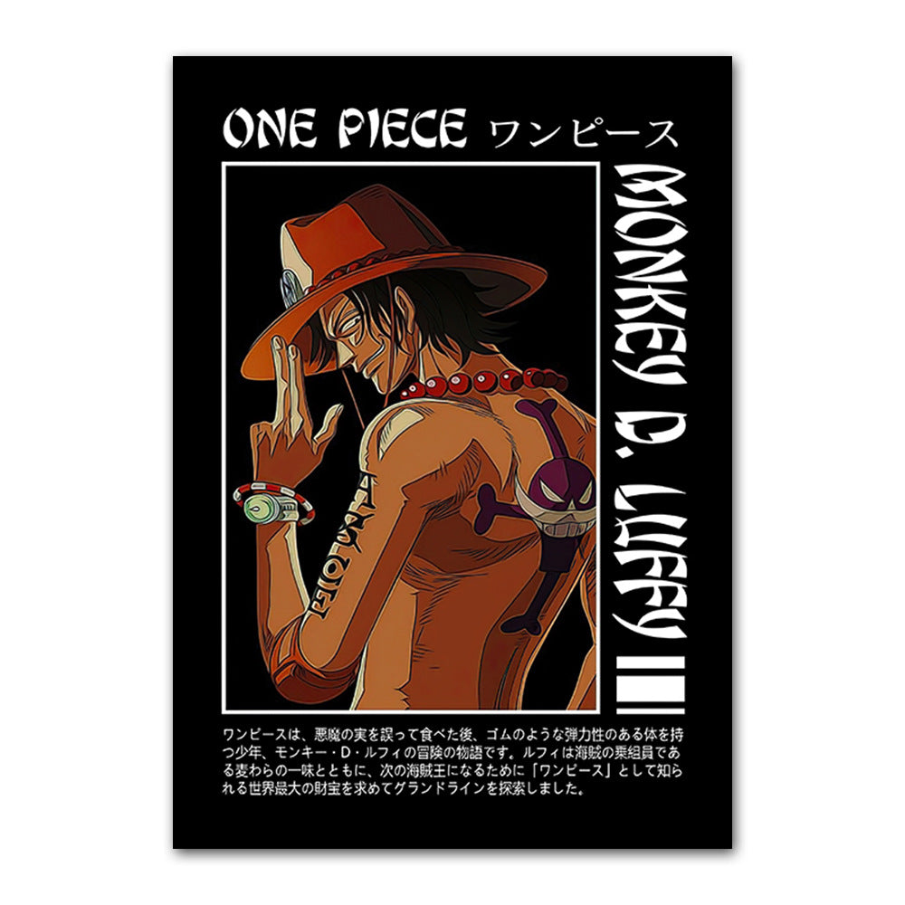 One Piece poster Wanted Order One Piece Bounty Order Luffy Chopper Anime Canvas Painting