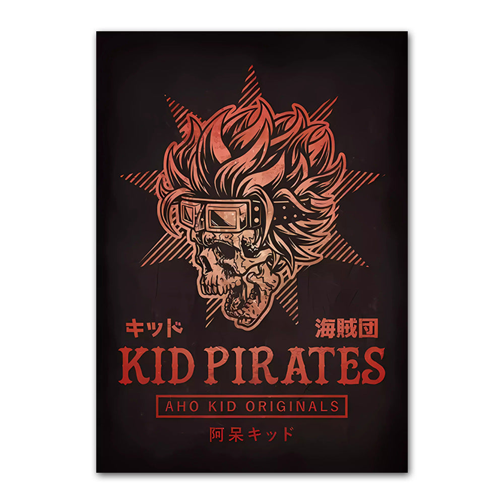 One Piece poster Wanted Order One Piece Bounty Order Luffy Chopper Anime Canvas Painting
