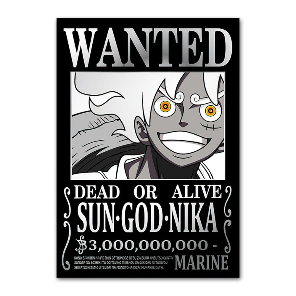 One Piece poster Wanted Order One Piece Bounty Order Luffy Chopper Anime Canvas Painting
