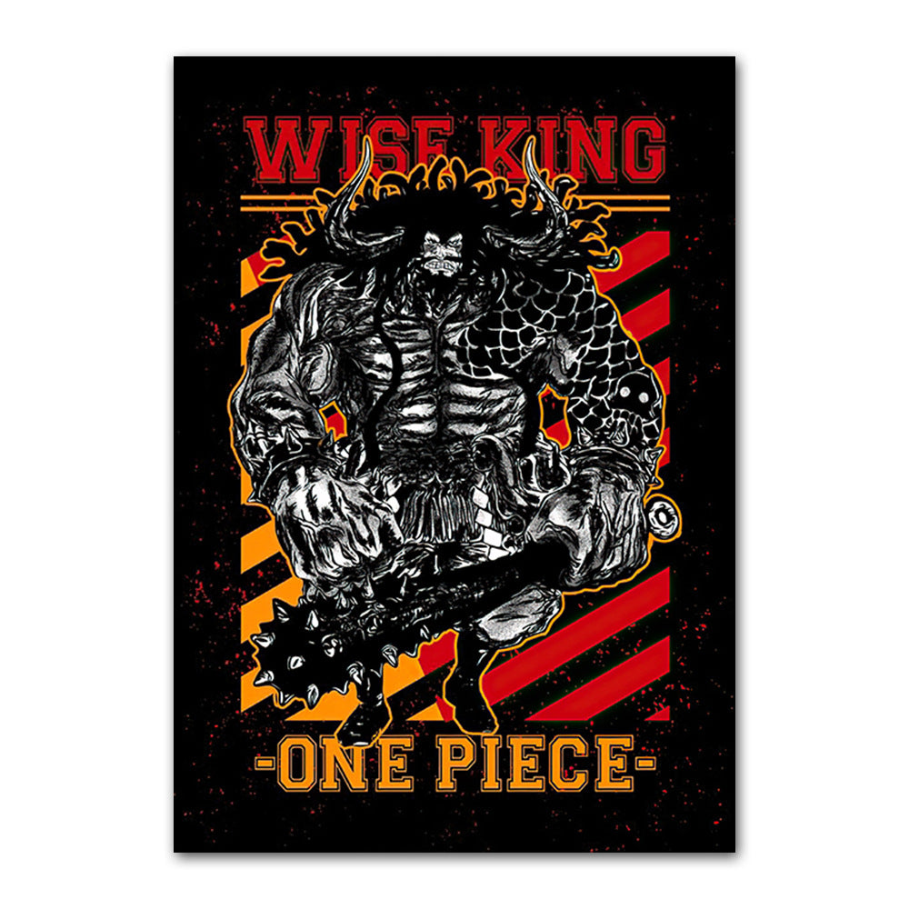 One Piece poster Wanted Order One Piece Bounty Order Luffy Chopper Anime Canvas Painting